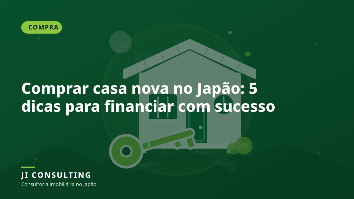 Família sorridente visitando uma casa nova no Japão para compra