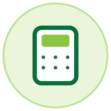 Ícone: calculadora — simulação do financiamento
