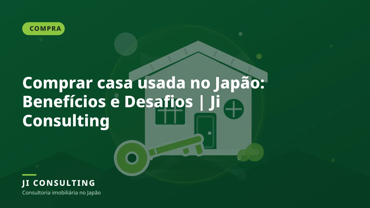 Família brasileira visitando uma casa usada no Japão com consultor da Ji Consulting